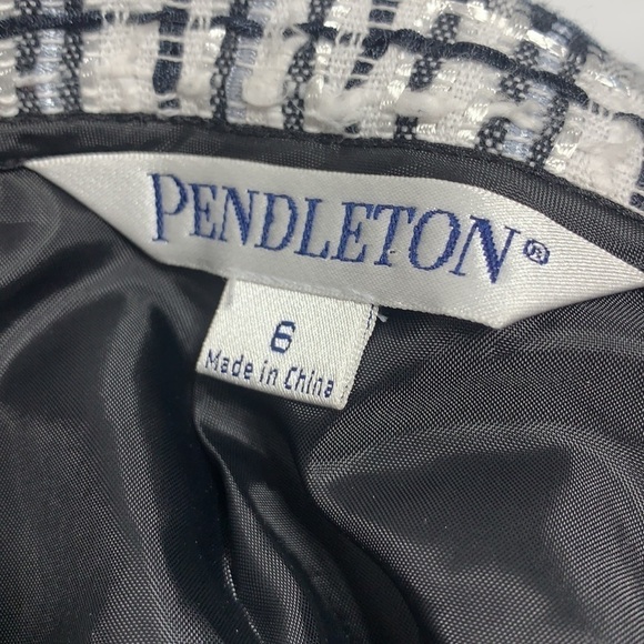 PENDLETON Multicolor woven pattern skirt zip up Size 6 - Picture 4 of 5